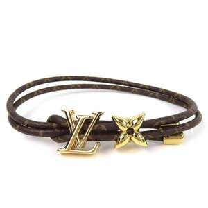 LOUIS VUITTON Brown Monogram Charm Bracelet